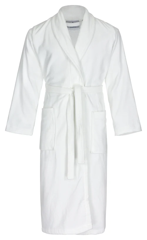 Kopalni plašč Velur, bel, 100% bombaž, 380 g/m2, XL